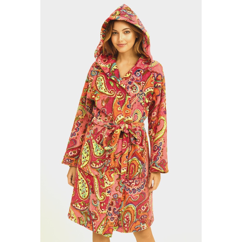 Vera Bradley Women's Robe Size L/XL Plush Belted Lounge‎ Sleepwear Floral Print